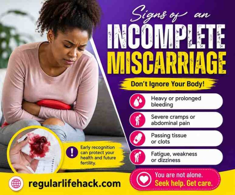 incomplete miscarriage symptoms