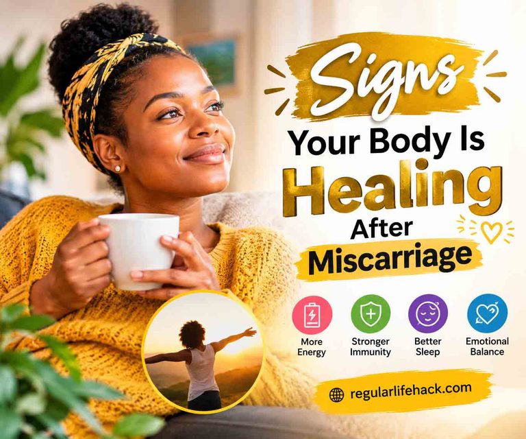 signs of healing after miscarriage