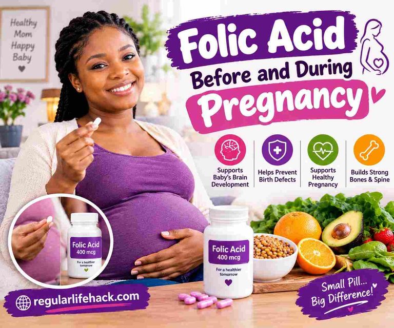 Folic Acid Before and During Pregnancy